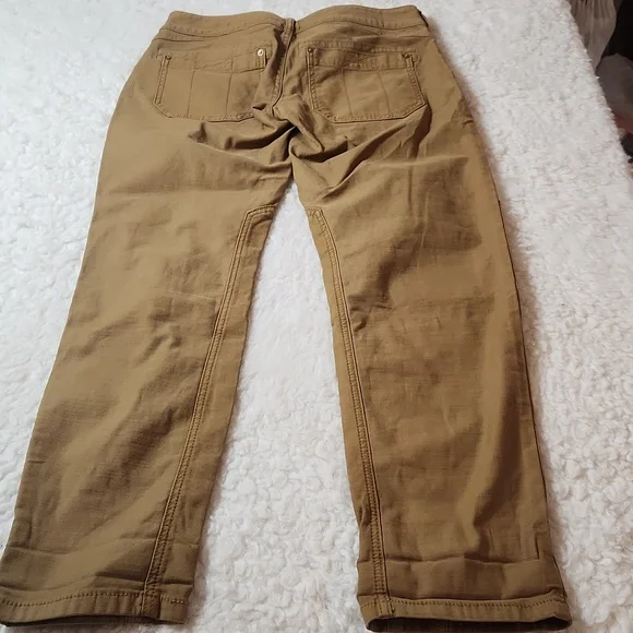 New Anthropologie Pilcro The Wanderer  Low Rise Pants Sz 25 Khaki/Sand - Picture 12 of 16